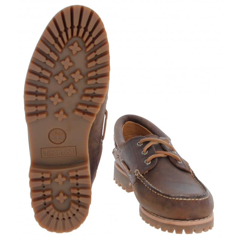 Timberland Authentic 3 TB0A62FW mens boat shoes in mid brown